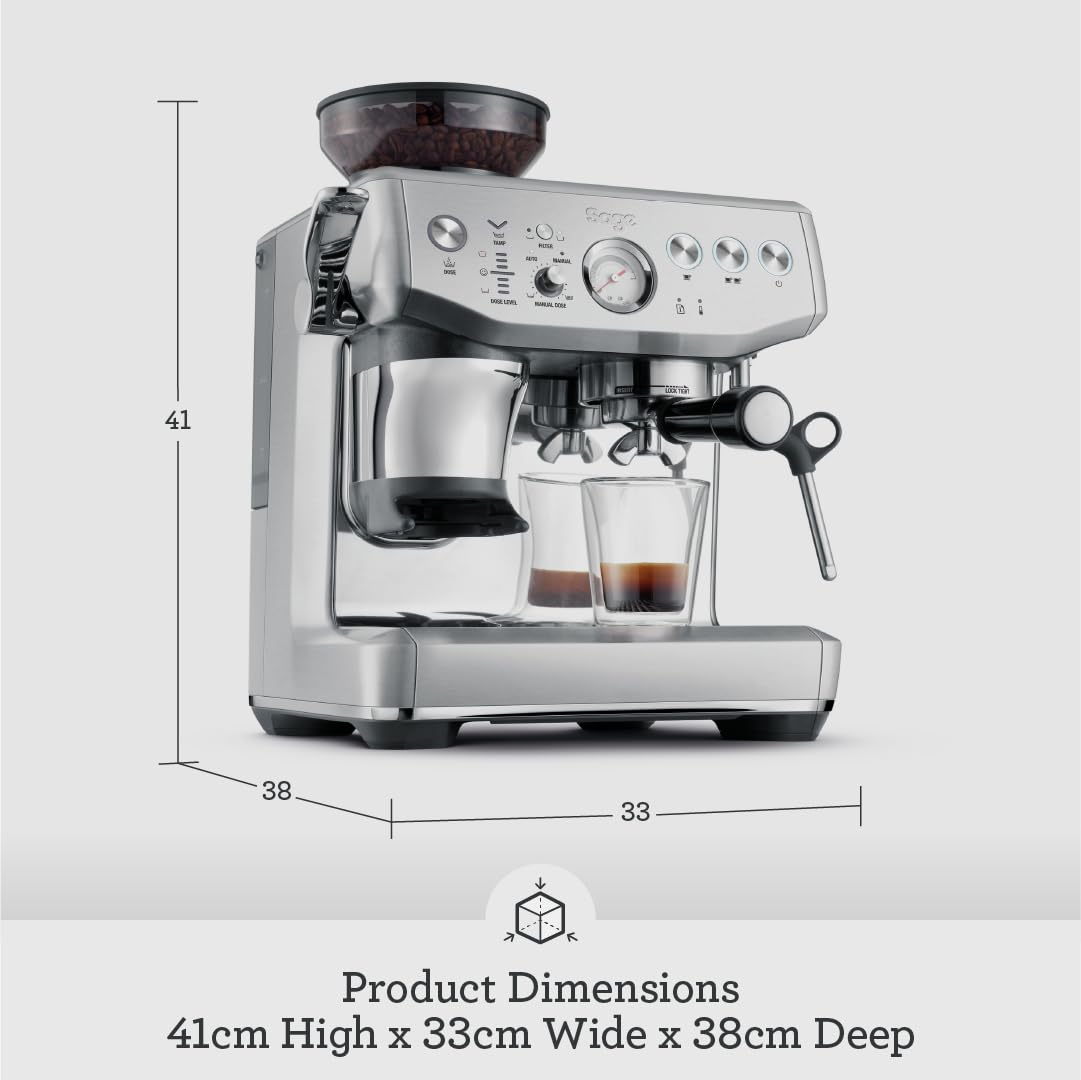 Sage Barista Express, No Temp Control Jug, Brushed Stainless Steel