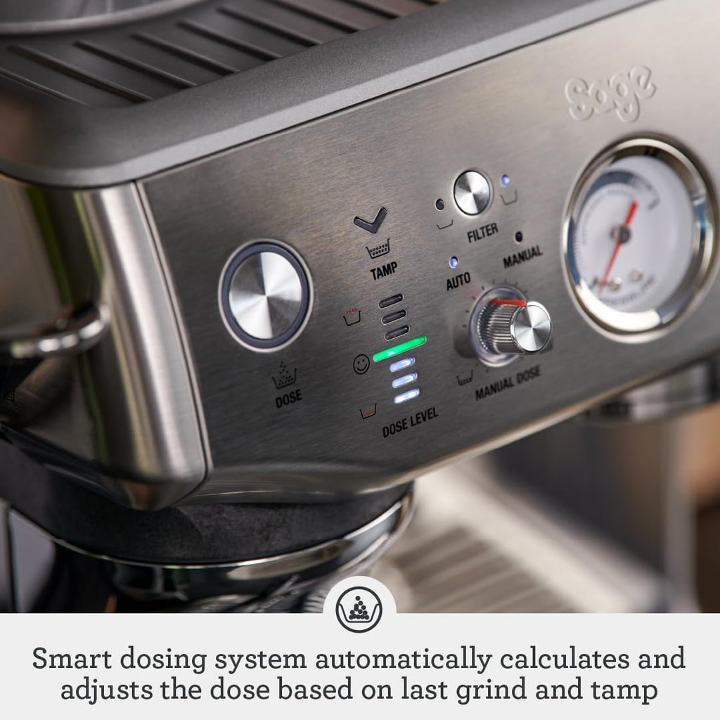 Sage Barista Express, No Temp Control Jug, Brushed Stainless Steel