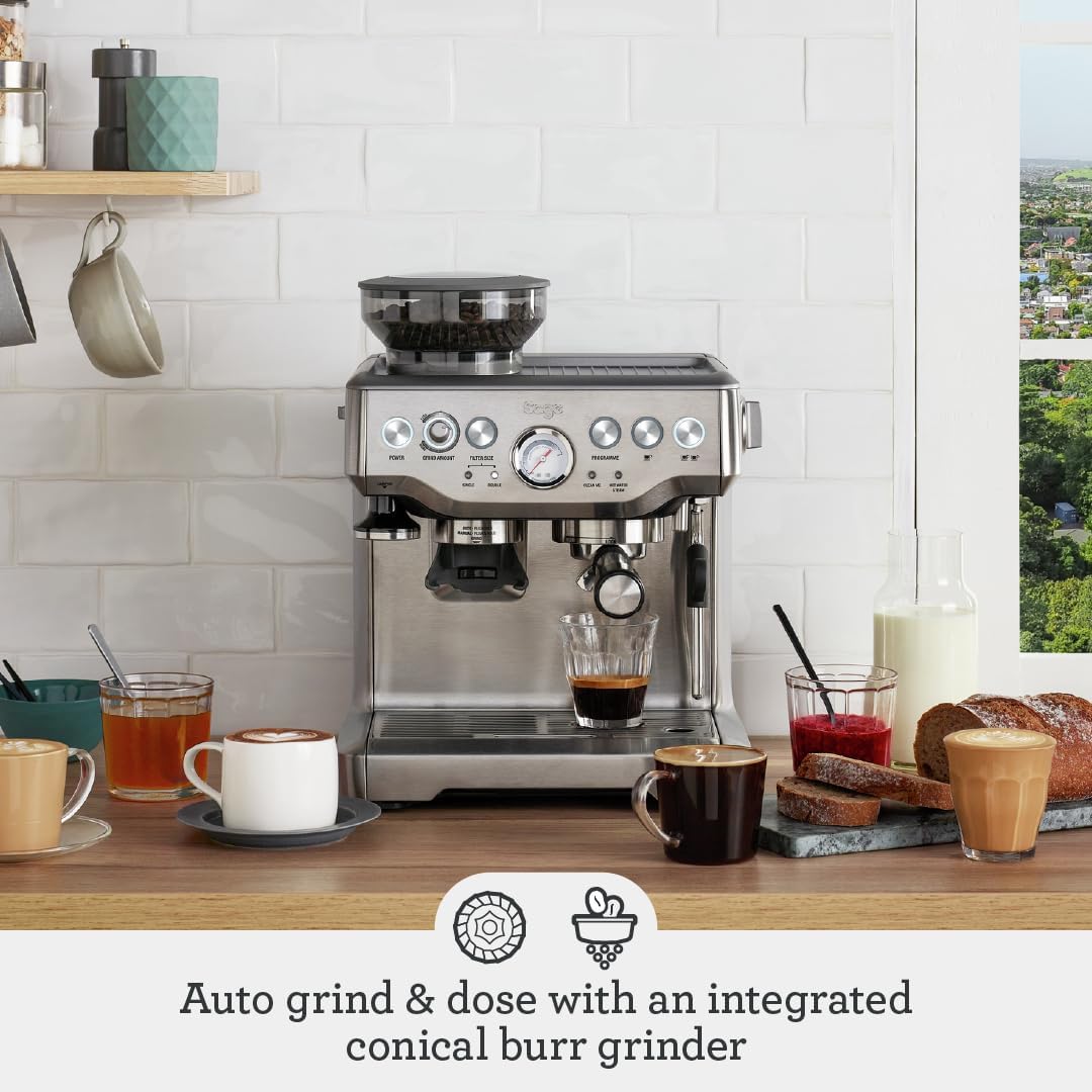 Sage Barista Express, No Temp Control Jug, Brushed Stainless Steel