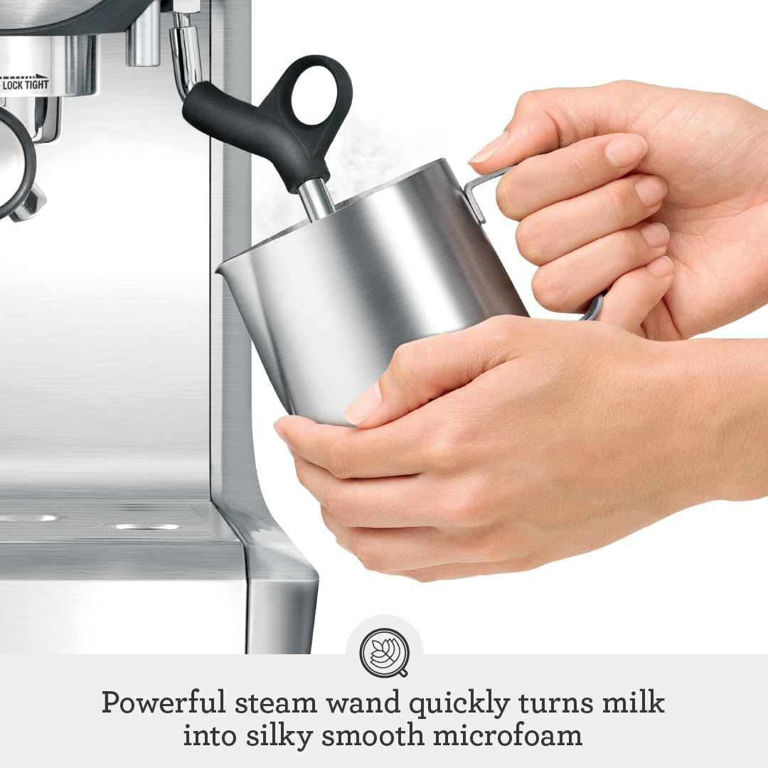 Sage Barista Express, No Temp Control Jug, Brushed Stainless Steel