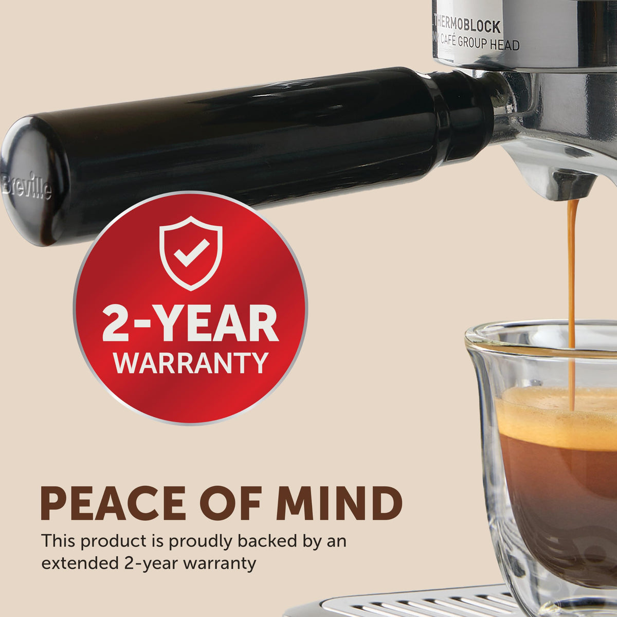 Breville Barista Max Espresso Machine | Latte & Cappuccino Coffee Maker with Integrated Bean Grinder & Steam Wand | 2.8 L Water Tank | 15 Bar Italian Pump | Stainless Steel