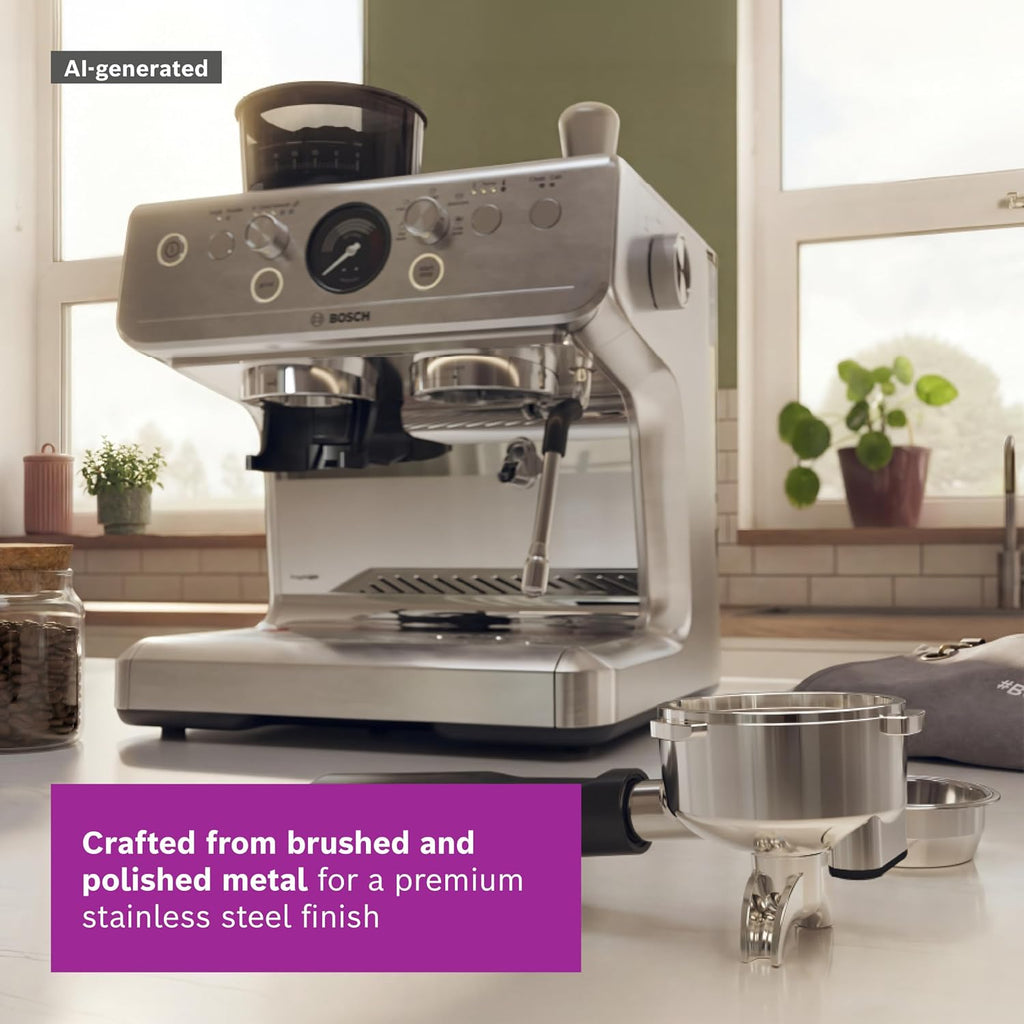 Bosch Series 4 Semi-Automatic Espresso Machine, PFG403C3 Silver