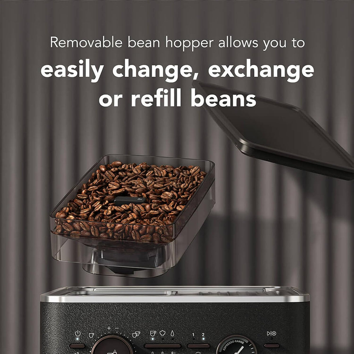 KitchenAid Semi-Automatic Espresso Machine, Integrated Conical Burr Grinder, 15-Bar Pump, Smart Dosing Technology, Professional 58mm Portafilter, Steam Wand, 2.5L Water Tank, Cast Iron Black